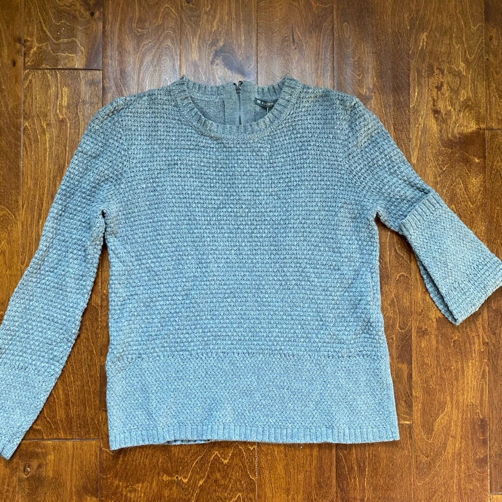 Elliott Lauren Gray Zip Back Sweater